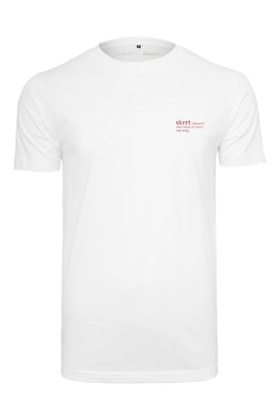 Mister tee Tricou unisex de bumbac, cu text, Alb