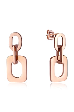 Isabella Ford Cercei drop de otel inoxidabil, Auriu rose