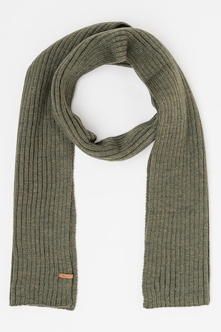 Barts Fular din tricot cu striatii Wilbert, Verde padure