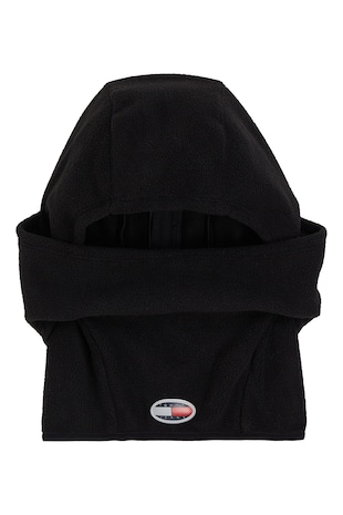 Tommy Jeans Cagula din fleece cu logo, Negru