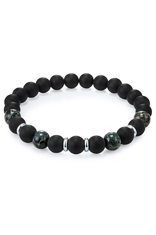 True Rebels Bratara cu pietre pretioase True Rebels Bracelet 18137, Negru