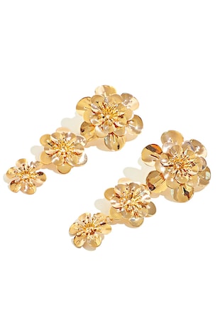 AVANT-GARDE PARIS Cercei drop de aur de 18K filat, Auriu rose