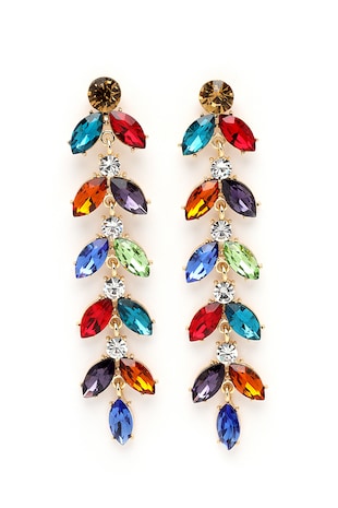 AVANT-GARDE PARIS Cercei drop de aur de 18K filat, Multicolor