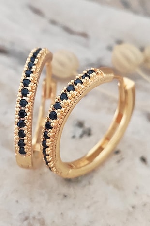 Atelier Miu Cercei cu zirconia, Auriu