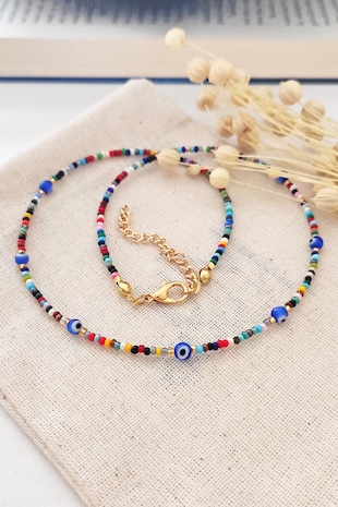 Atelier Miu Colier cu margele Miyuki, Multicolor