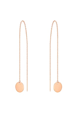 Eastside Cercei drop placati cu aur de 14K, Auriu, Auriu rose