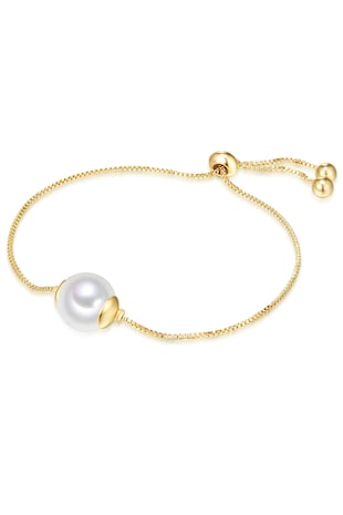 Lulu & Jane Bratara ajustabile placata cu aur de 14K, Auriu