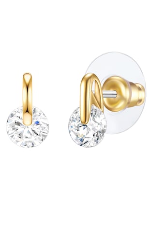 Lulu & Jane Cercei cu tija de aur de 14K filat cu zirconia, Auriu