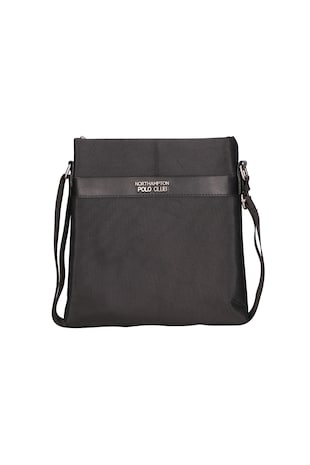 Northampton Polo Club Geanta crossbody de material textil, Negru