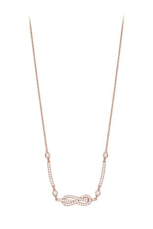Emporio Armani Colier cu cristale, Auriu rose/Transparent