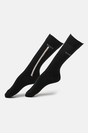 BOSS Set de sosete lungi - 2 perechi, Negru/Bej