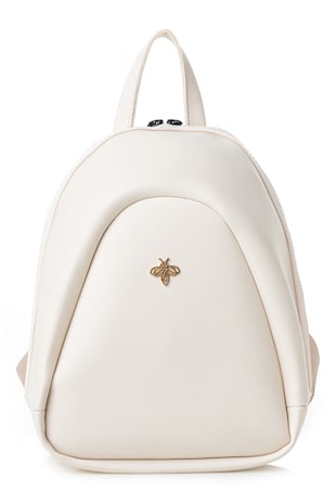 Lucky Bees Rucsac cu bretele ajustabile, Crem