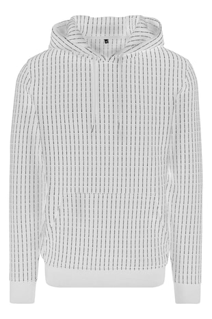 Mister tee Hanorac unisex din amestec de bumbac cu model text, Alb