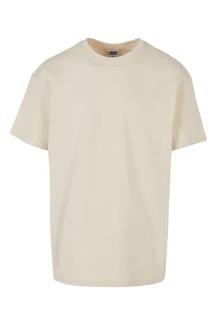 Urban Classics Tricou supradimensionat cu maneci cazute, Alb fildes