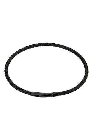 Marc Lauder Bratara impletita din piele - 132987, Negru