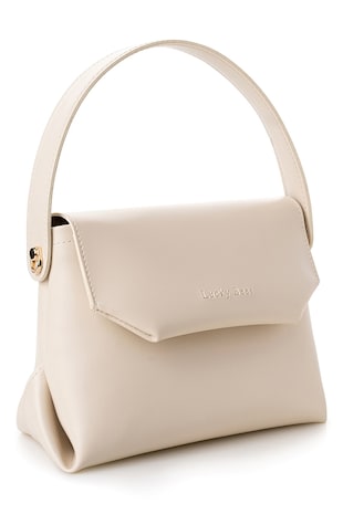 Lucky Bees Geanta crossbody eleganta, Crem, 17x25x11