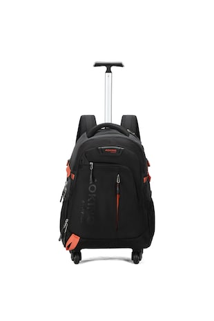 Aoking Rucsac-troler cu compartimente multiple, Negru