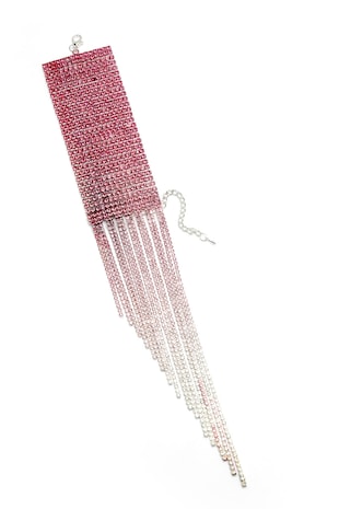 AVANT-GARDE PARIS Bratara lata decorata cu cristale, Fucsia