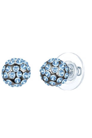 Lulu & Jane Cercei cu tija si cristale Swarovski, Argintiu
