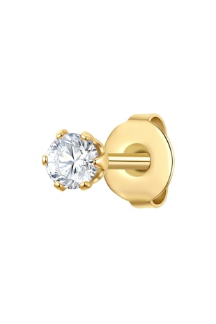 True Rebels Cercel placat cu aur de 14K si decorat cu zirconia, Auriu