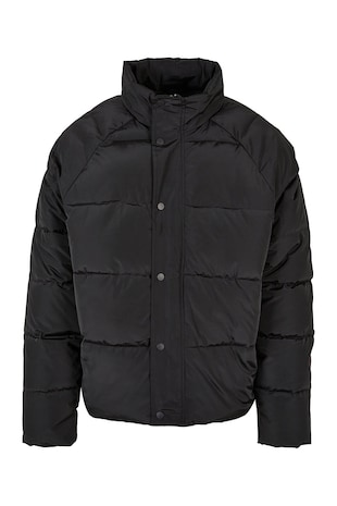 Geaca matlasata cu maneci raglan, Negru