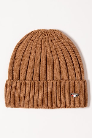 Heavy Tools Caciula din tricot cu striatii Penn, Maro camel