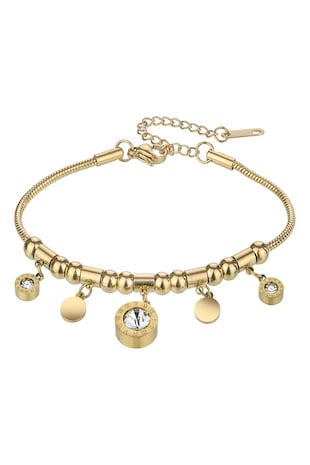Emily Westwood Bratara placata cu aur de 18K si zirconia Danielle, Auriu