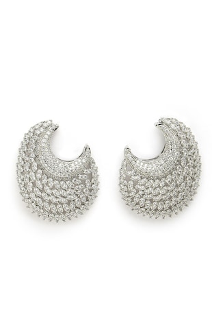 AVANT-GARDE PARIS Cercei cu zirconia, Argintiu/Transparent
