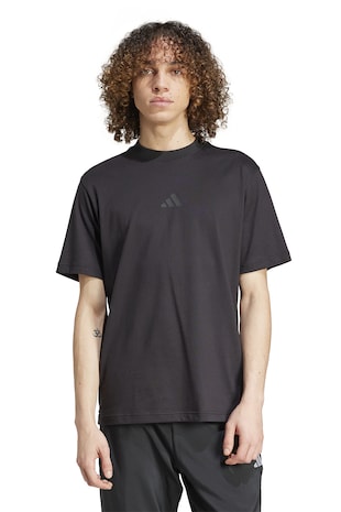 adidas Sportswear Tricou cu imprimeu logo, Negru
