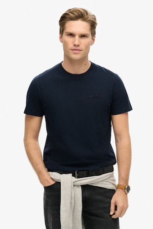 Superdry & Co Tricou slim fit de bumbac Essential, Albastru ultramarin