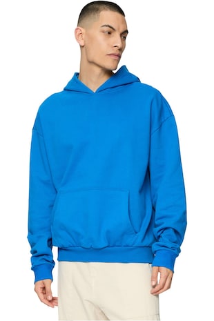 Urban Classics Hanorac de bumbac cu buzunar kangaroo, Albastru