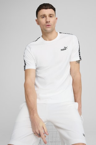 Kerek nyakú póló logós részletekkel