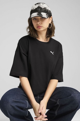 Puma Tricou crop lejer, Negru