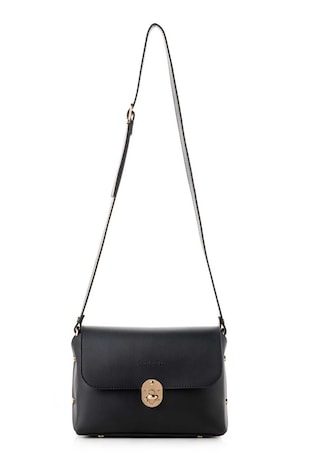 Lucky Bees Geanta crossbody din piele ecologica, Negru