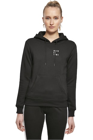 Mister tee Hanorac unisex cu buzunar kangaroo, Negru