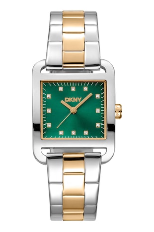 DKNY Ceas cu logo City Midi, Argintiu/Auriu