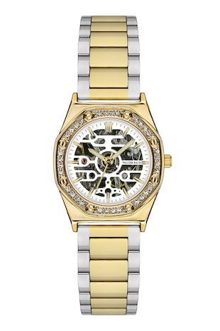 Walter Bach Ceas automatic cu doua nuante, Argintiu/Auriu/Alb prafuit