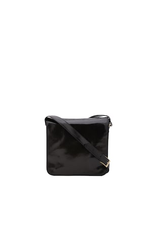 I Fratelli Geanta crossbody de piele cu clapa 210289, Negru