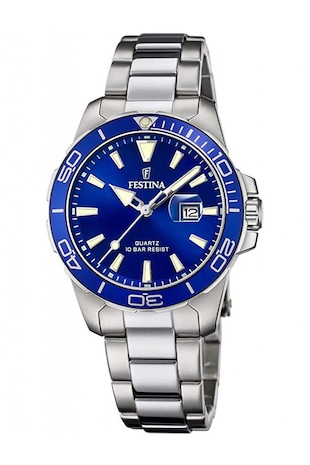 Festina Ceas analog, Argintiu/Albastru royal