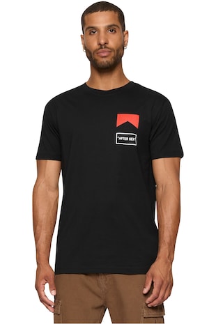 Mister tee Tricou din bumbac cu imprimeu, Rosu/Alb/Negru
