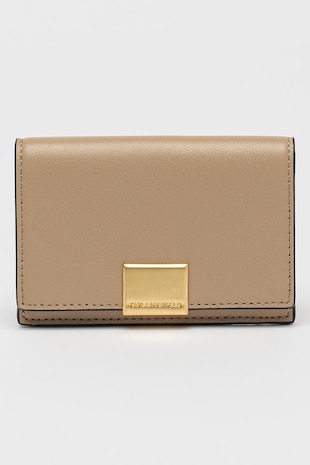 Karl Lagerfeld Portcart de piele Forever, Auriu/Bej