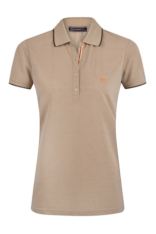 Felix Hardy Tricou polo din amestec de bumbac, Maro camel