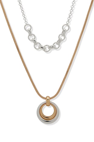 Anne Klein Colier din zinc, Auriu