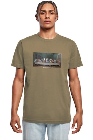 Mister tee Tricou de bumbac cu imprimeu foto, Maro inchis