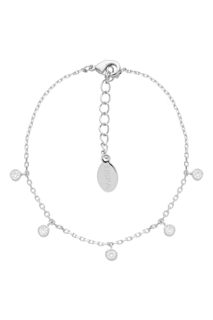 U.S. Polo Assn. Bratara cu cristale, Argintiu