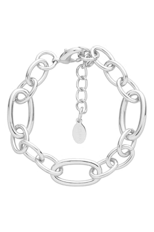 U.S. Polo Assn. Bratara cu detaliu logo, Argintiu
