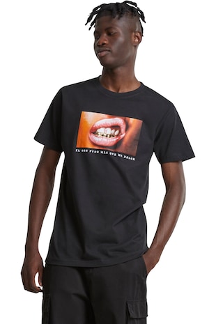 Mister tee Tricou cu imprimeu poza, Negru/Portocaliu/Roz