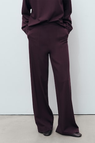 Bő szárú nadrág, Bíborszín,