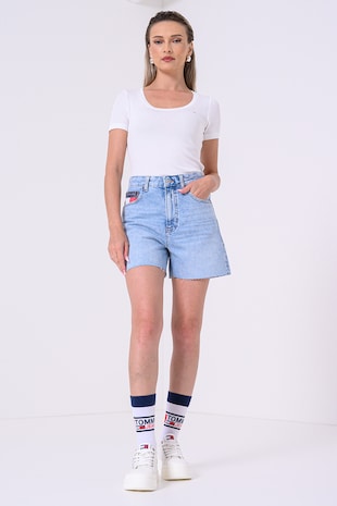 Tommy Jeans Tricou din amestec de modal, Alb