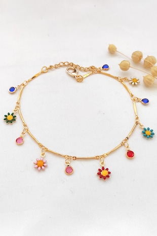 Atelier Miu Bratara cu zirconia, Auriu/Multicolor